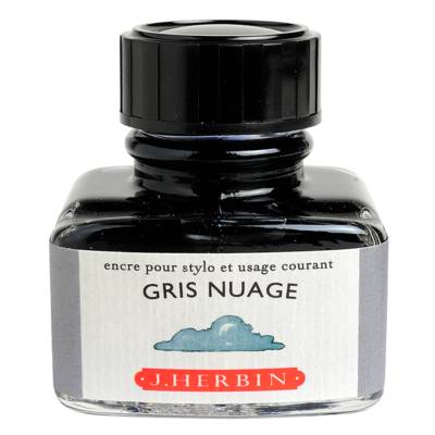 Encre traditionnelle à stylo en flacon "D" 30ml Gris nuage - HERBIN