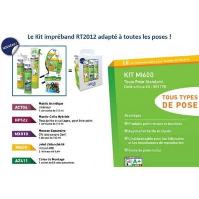 Kit de pose complet menuiserie rénovation MI600 - Gedimat