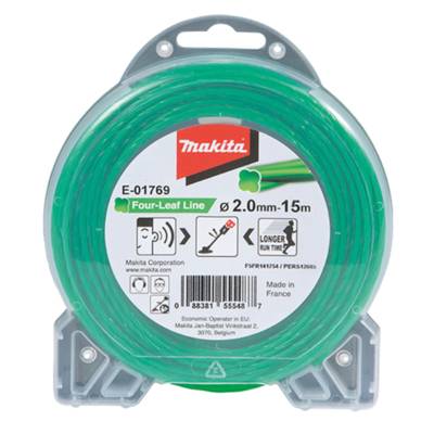 Fil nylon Trèfle torsadé MAKITA 2 mm x 15 m - E-01769