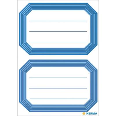Sachet de 12 étiquettes 82 x 55 mm pour livres et cahiers Cadre bleu