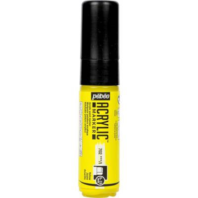 Marqueur Acrylique Pointe Biseautée 5-15mm Jaune