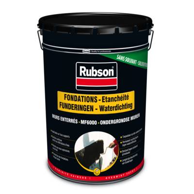 Revêtement d'étanchéité fondations MF6000 noir - bidon de 20l - Gedimat - RUBSON