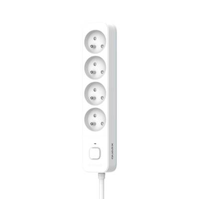 Multiprise 4 prises QUARX 3M + interrupteur - Gedimat