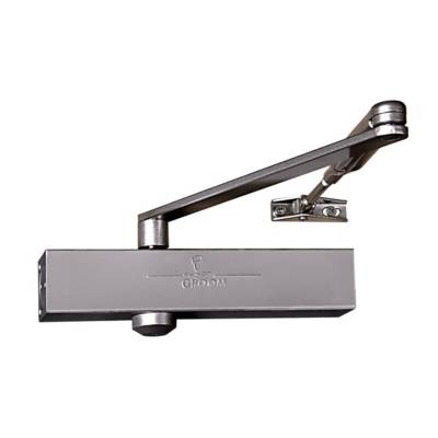 Ferme-porte GR150 bras standard argent force 2/4 - GROOM - 150111 - GROOM FERMETURES SA