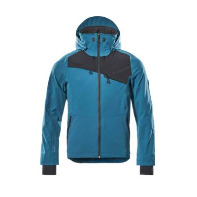 Veste professionnelle d'extérieur imperméable Advanced - Taille XXL - Bleu pétrole foncé / Noir - MASCOT - 17001-411-4409 2XL