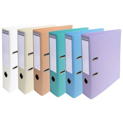 Classeur PVC A4 D70mm Couleur Pastel Aléatoire
