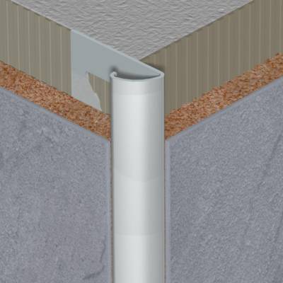 Quart de rond ouvert inox ép.10mm - 2,5m - Gedimat - DINAC