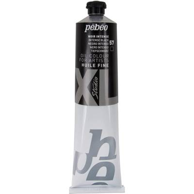Tube 200ml Peinture Huile Fine Studio XL NOIR INTENSE - PÉBÉO