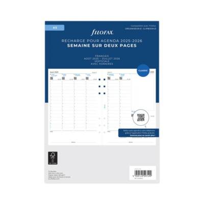 Semaine sur deux pages - français - académique - A5 - 25/26