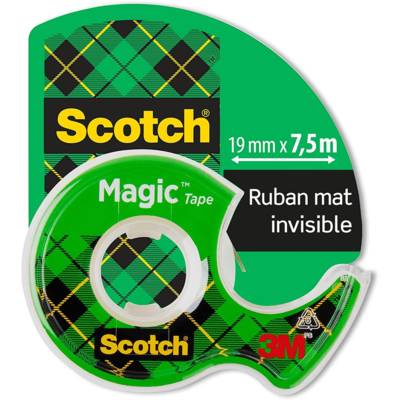 Ruban adhésif Magic 810 invisible en devidoir 19mm x 7,5 m