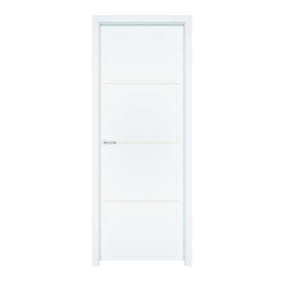 Bloc-porte isolant TERCERA gravé à peindre Hui.74 mm - 204 x 73 cm - Gedimat - ATELIER