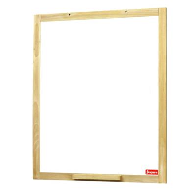 Grand Tableau Mural Blanc Cadre Pin Feutre et Magnetique - 54 x 66 cm