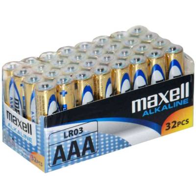 Pack de 32 Piles alcaline LR03 Micro AAA 1,5V