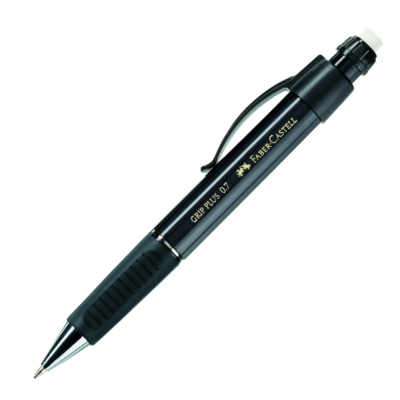 Porte-mine GRIP PLUS 1307 noir métallique mine de 0,7mm - Faber-Castell