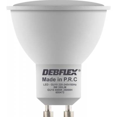 Ampoule spot led clair GU10 8W 4000K 550LM - Gedimat - DEBFLEX