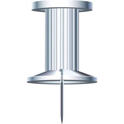 Boîte de 25 épingles Push Pins hauteur 7mm - 10mm de diamètre - Cristal