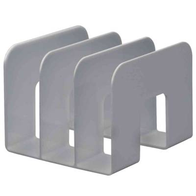 Porte-revues TREND plastique 3 compartiments (L)215 x (P)210 x (H)165 mm Gris