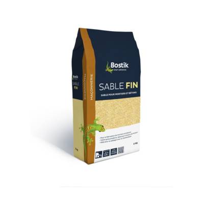 Sable fin 0,1 à 0,6 mm - sac papier de 5kg - Gedimat