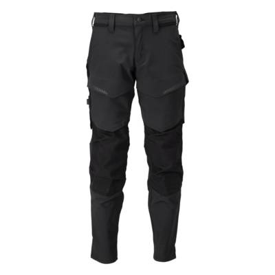 Pantalon de travail avec poches genouillères MASCOT Customized - 22379-311-Noir-45-76