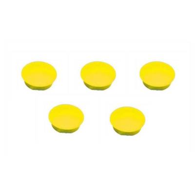 Sachet de 5 aimants jaunes Ø 25 mm