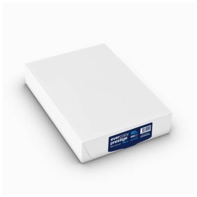 Ramette 500 Feuilles Papier Prestige 100% Recyclé A4 90g Blanc 160CIE