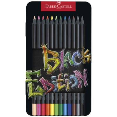 Crayon de couleur Black Edition, étui de 12