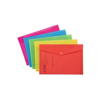 Pochette Polypro à Scratch 18 x 25 cm Rouge Transparent