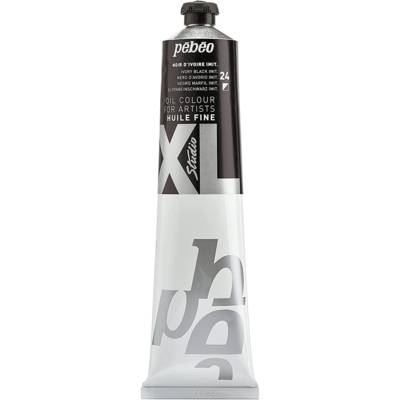 Tube 200ml Peinture Huile Fine Studio XL Noir Ivoire - PÉBÉO