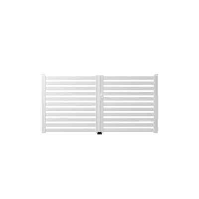 Portail battant MERLIN alu blanc - Gedimat - GARDEN GATE