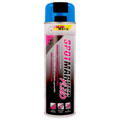 Peinture SPOTMARKER - aérosol de 500 ml - coloris bleu fluo - Gedimat - DUPLI COLOR