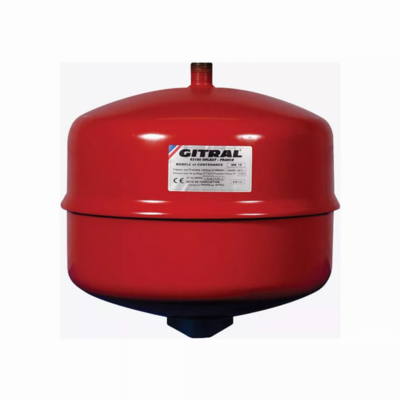 Vase d'expansion à membrane nu suspendu GITRAL MB18 - 18 litres 3.9 Bars - Raccord 3/4" - 130G001800 - Maxoutil