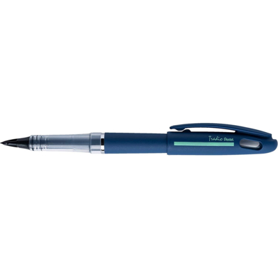 Feutreplume Tradio, corps sport chic Bleu foncé/bande menthe, encre Noire - Pentel