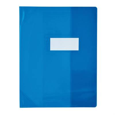Protège-cahier PVC 150 Strong Line 17x22 cm Translucide bleu
