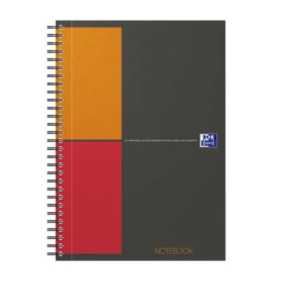 NOTEBOOK B5 Spiralé couverture rigide160P 80G Q5/5 gris