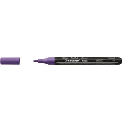 Marqueur pointe fine FREE acrylic T100 violet