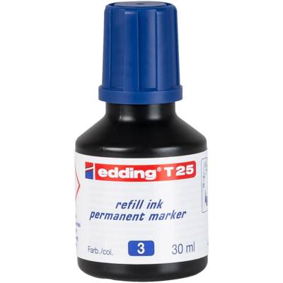 Recharge D'encre 30ml T25 Goutte à Goutte Pour Marqueur Permanent Bleu