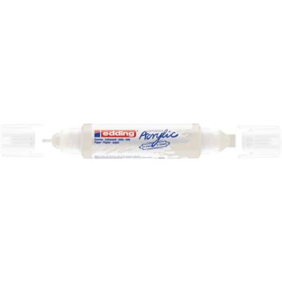 Marqueur acryl 3d dble pointe 5400 blanc trafic 2-3 mm, 5-10 mm