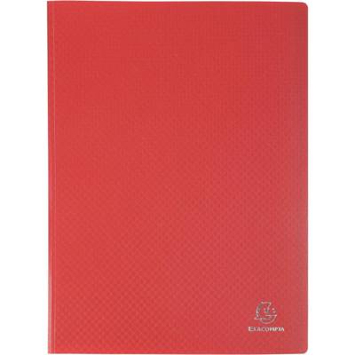 Protège-documents en polypropylène souple OPAK 20 vues - A4 Rouge - EXACOMPTA