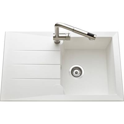 Evier à encastrer MAJORQUE 1 cuve + 1 égouttoir - 81 x 50 cm - Gedimat - JS
