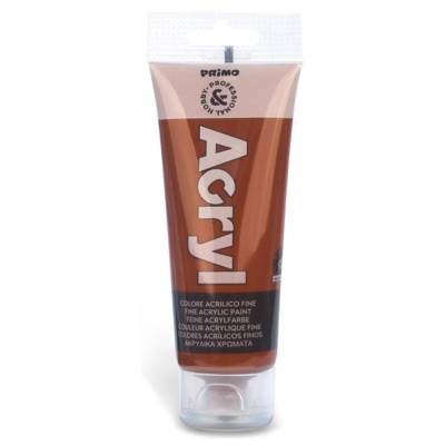 Tube Soft Plastique 75ml Peinture Acrylique Fine Sienne Brulé 730 - PRIMO