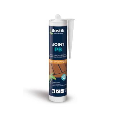 Mastic colle joint PB finition parquet noir - cartouche de 290ml - Gedimat - BOSTIK