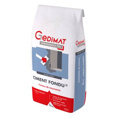 Ciment fondu - sac de 5kg - GEDIMAT PERFORMANCE PRO - Gedimat