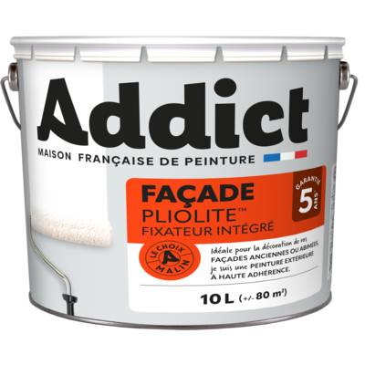 Peinture façade pliolite ADDICT ton pierre - Gedimat - RECA
