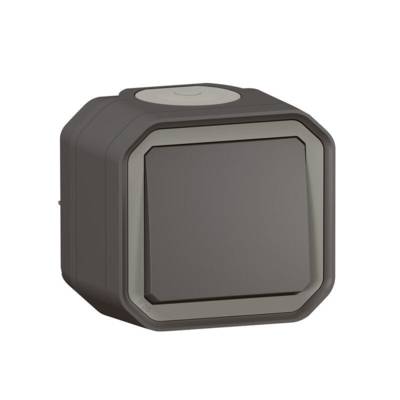 Va et vient PLEXO complet saillie anthracite - Gedimat - LEGRAND