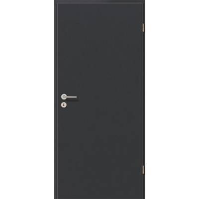 Bloc-porte tubulaire PORTALIT stratifé haute pression gris titan H.70 à 80mm - 204 x 93 cm - Gedimat - WESTAG