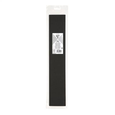 Rouleau de papier crépon 75% 2,50x0,50m noir - CLAIREFONTAINE