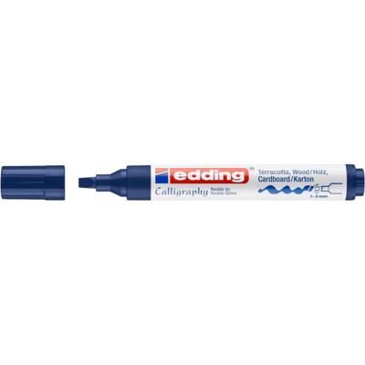Marqueur calligraphie 1455 bleu acier 1-5 mm