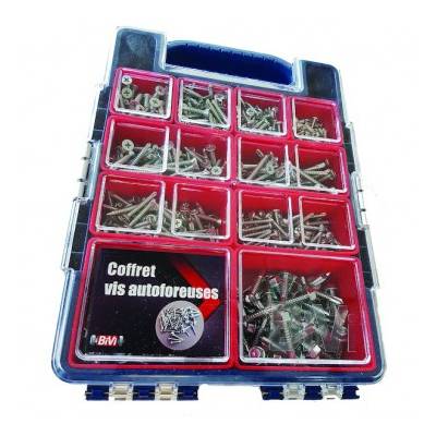 Coffret de 755 vis autoperceuses zinguées LENNIE - COFAUTOV2 - Maxoutil