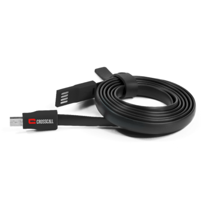 Câble USB CROSSCALL - Câble plat 1.20m - CP.PE.NR000 - Maxoutil