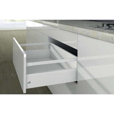 Casserolier Arcitech HETTICH - P.450 H.218/126mm - Blanc sans coulisse avec tringle - 9149370 - HETTICH FRANCE